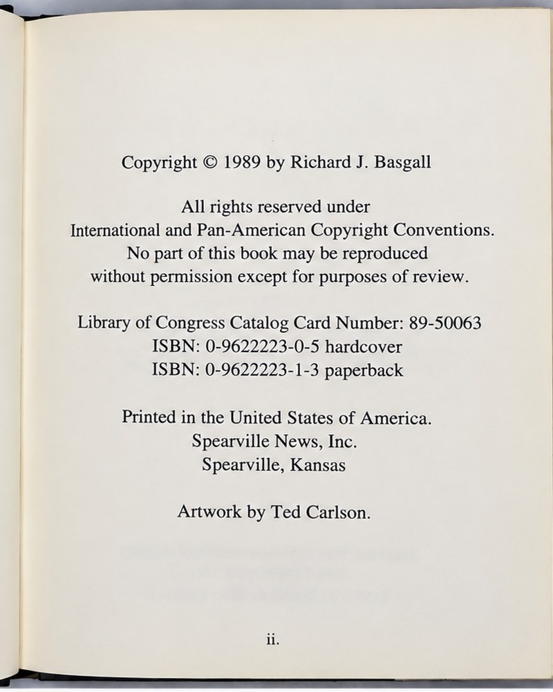 A copyright page showing publication details and ISBN numbers